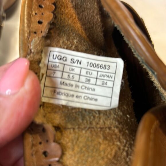 UGG Studded Brown Ankle Boots - Picture 9 of 9